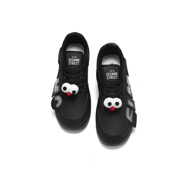 SESAME STREET Warm Cushioning Coverage Wear-Resistant Low-Top Skateboard Shoes Unisex Box-21