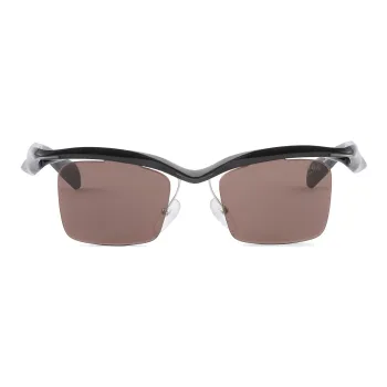 PRADA Runway Geometric frame Sunglasses