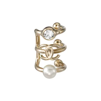 CHANEL 22c Early Spring Earrings Women's Gold