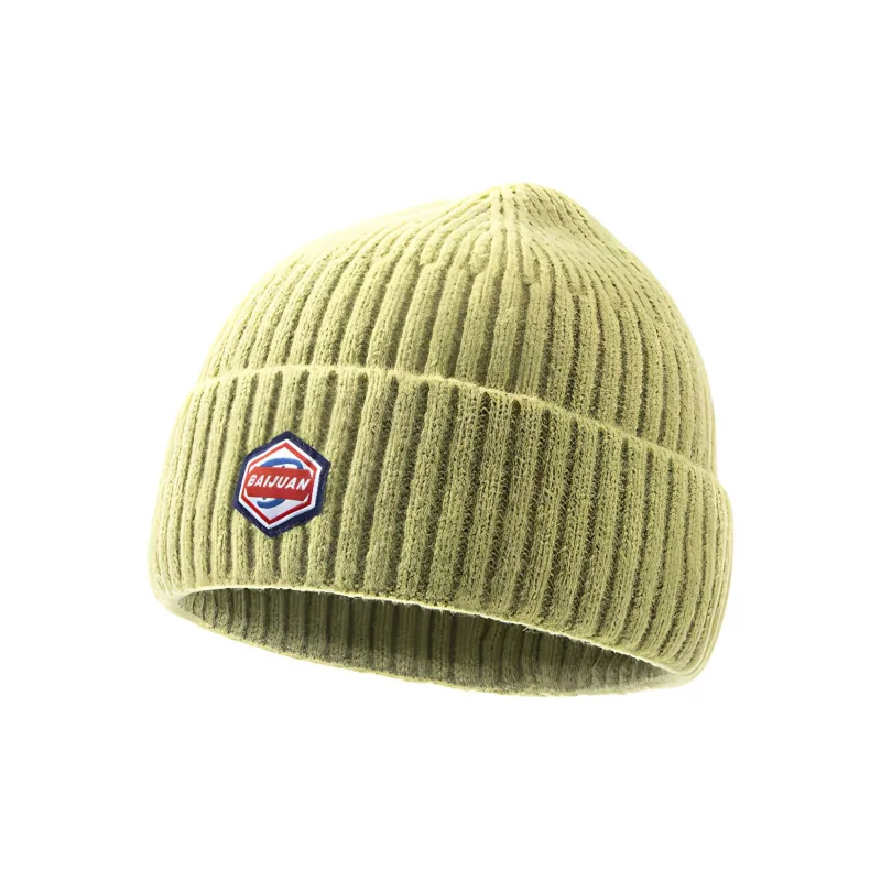 BAIJUAN Acrylic Plush Beanie Unisex-3
