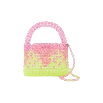 Germanier Recycled PVC One Shoulder Handbags Women's Pink & Lime