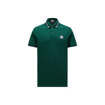Moncler Logo Patch Short Sleeved Polo Shirt