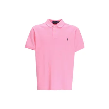 Polo Ralph Lauren Logo Embroidered Straight Hem Polo Shirt