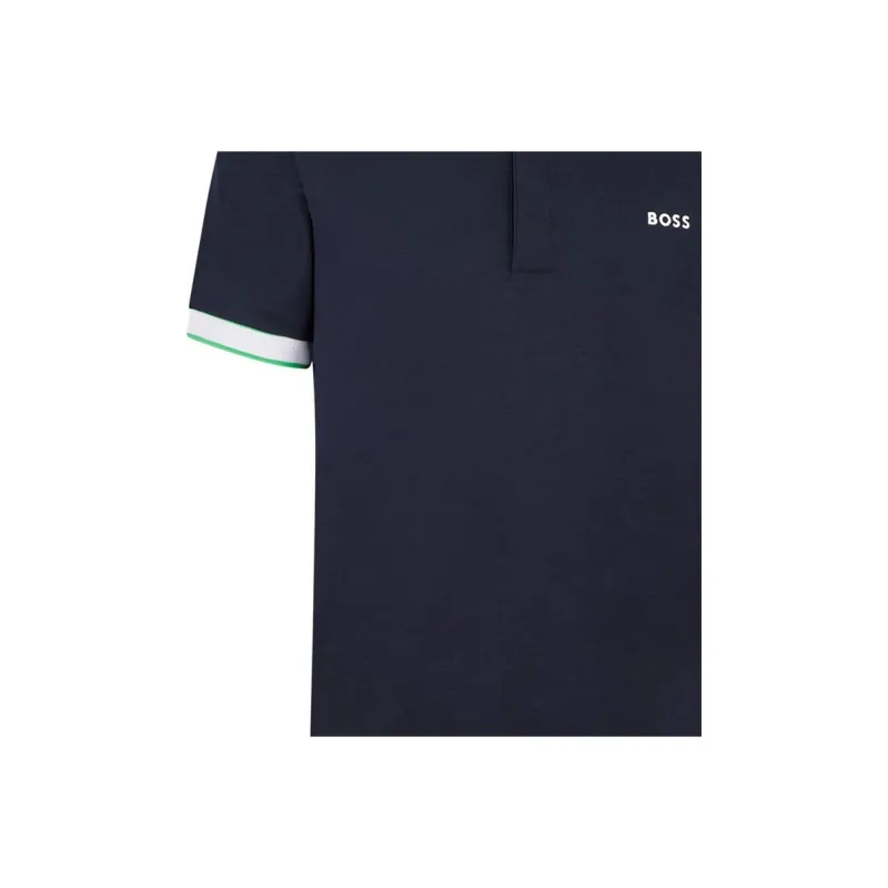 HUGO BOSS Polo Shirts Men Navy Blue-4