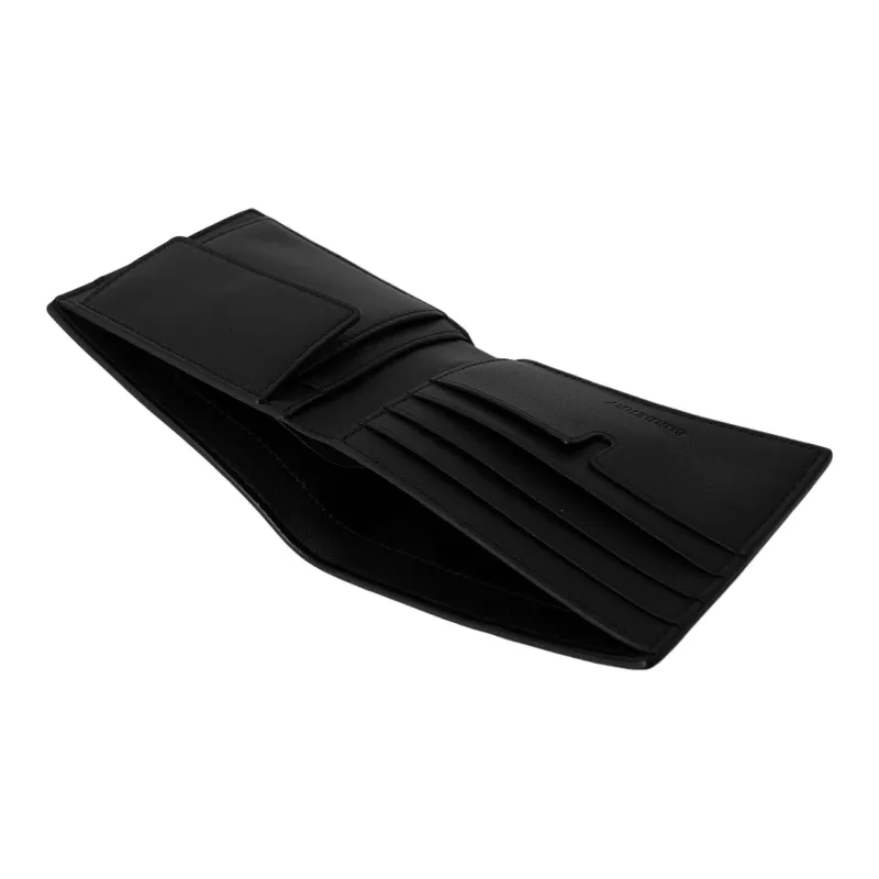 Burberry Cow Leather Wallet Men's Black-3