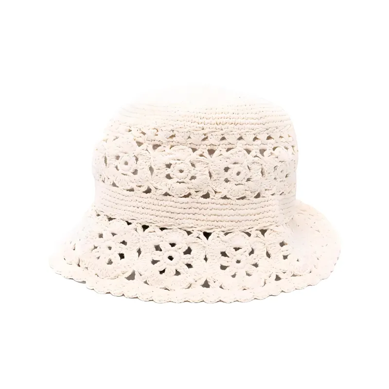 Maje Crocket knit Bucket Hat-0