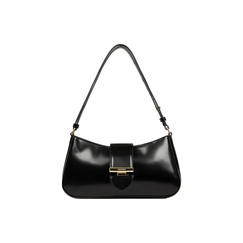 Lancaster Smooth Cow Leather Shoulder Bag Women's Black-0
