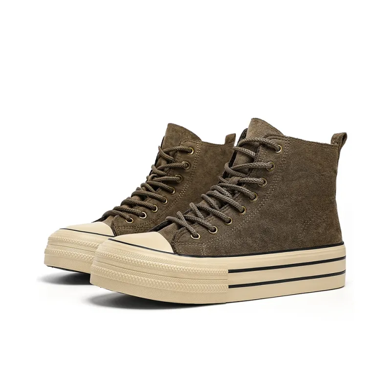 ROBINHOOD Anti Slip And Wear Resistant Lightweight Height Increasing High Top Canvas Shoes Unisex Box-9