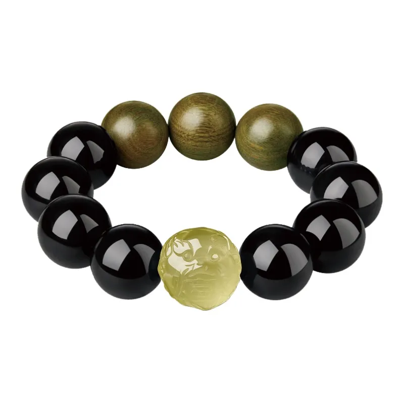 Yi Mingju Obsidian Bracelets Men's-8