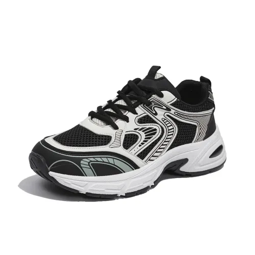 SHENGERLEIDE Abrasion Resistant Height Increasing Low Top Chunky Sneakers Women's