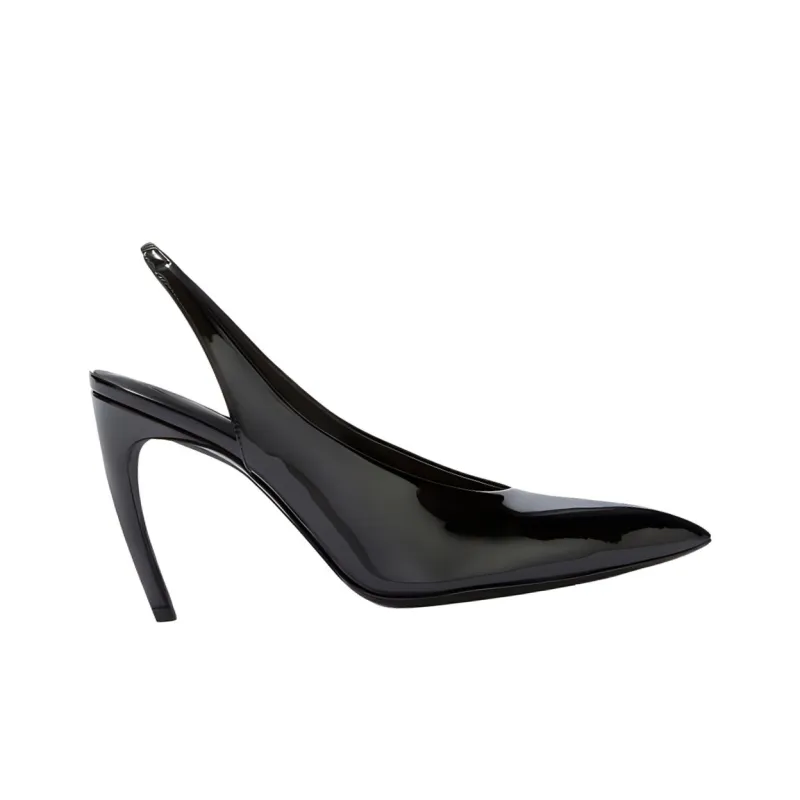 The Attico Viper Irregular Heel High Heels 9.5cm Women's Black-1