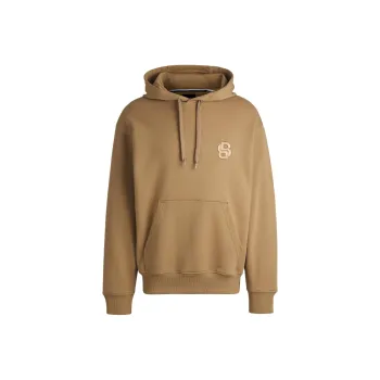 HUGO BOSS Logo Embroidered Drawstring Hoodie
