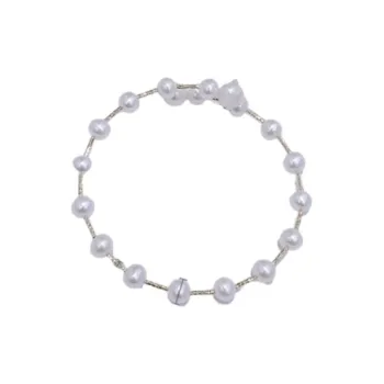 QINGFU Pearl Bangles Women's