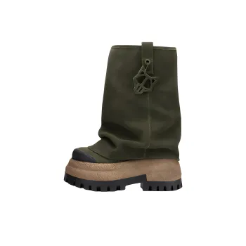 Naked Wolfe DISTURB Ankle Boots 9cm Women's Green