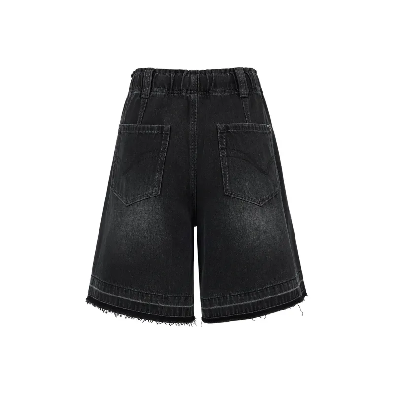 ONLY Denim Shorts Women's J09 Dark Denim Gray-1