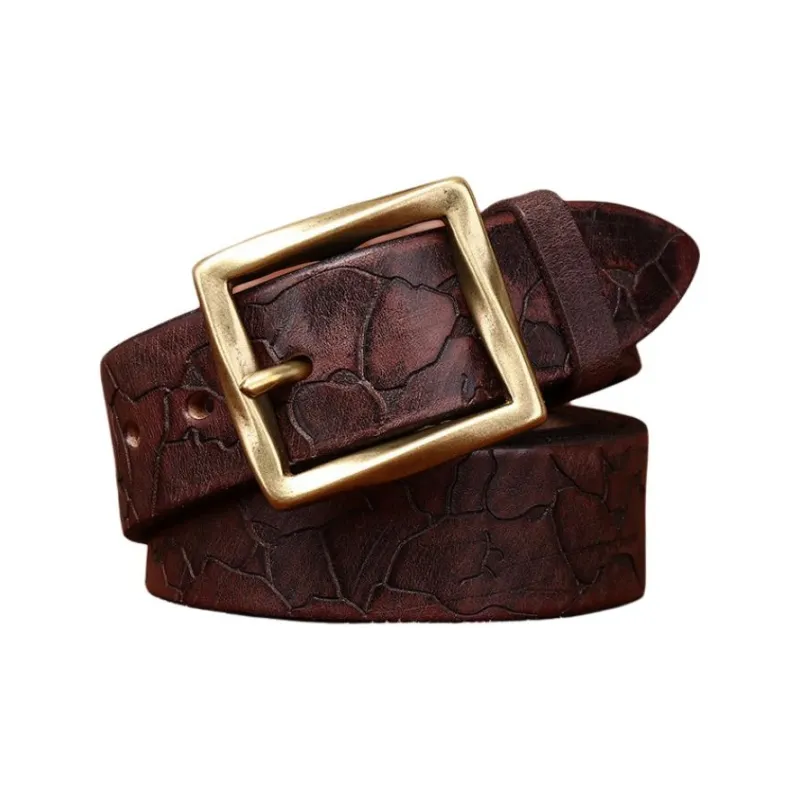 JEANSWEST Cow Leather Belts Men's 3.8CM-10