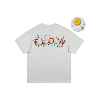 DOKI T Shirt Unisex Heather Gray Red