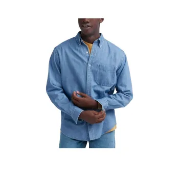 UNIQLO Shirts Men Sky Blue