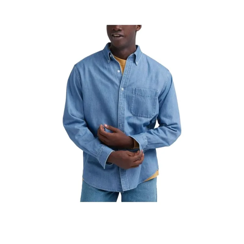 UNIQLO Shirts Men Sky Blue-0