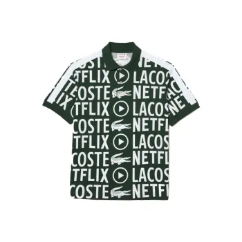 LACOSTE x Netfli SS23 Polo Shirt Men's Green