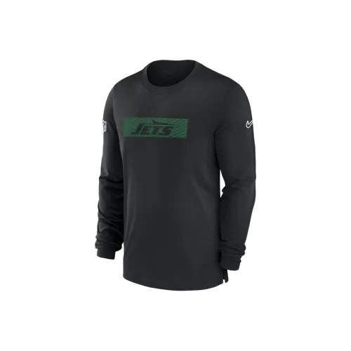Nike New York Jets Sideline Player Team Issue Men's Nike Dri FIT Long Sleeve Top