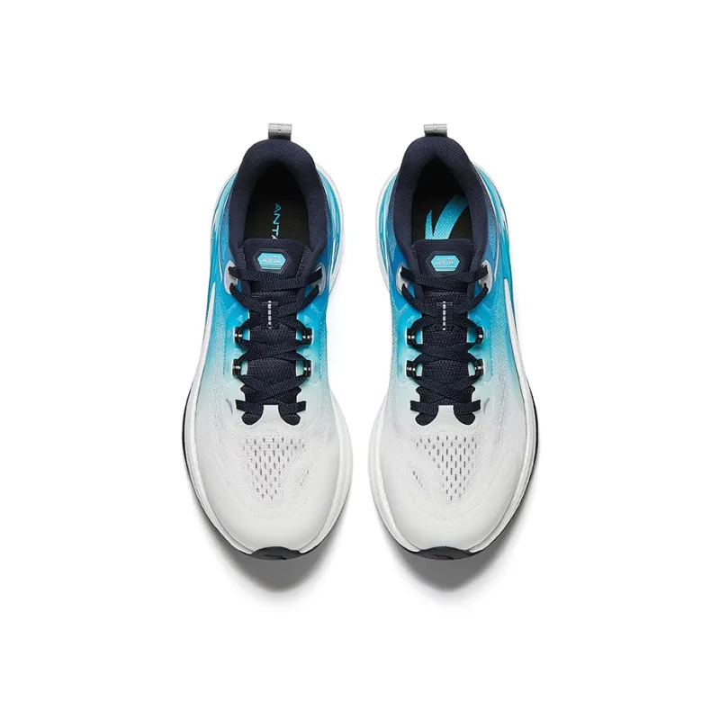 CHAOJIANTA Anti Slip Wear Resistant Low Top Casual Running Shoes Men's White Blue-2