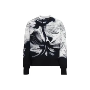 Alexander McQueen Graphic Printed Crewneck Sweater