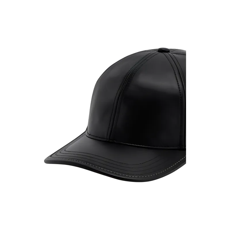 COACH Sheepskin, Cotton Polyester, Cow Leather Baseball Caps Unisex Black-2