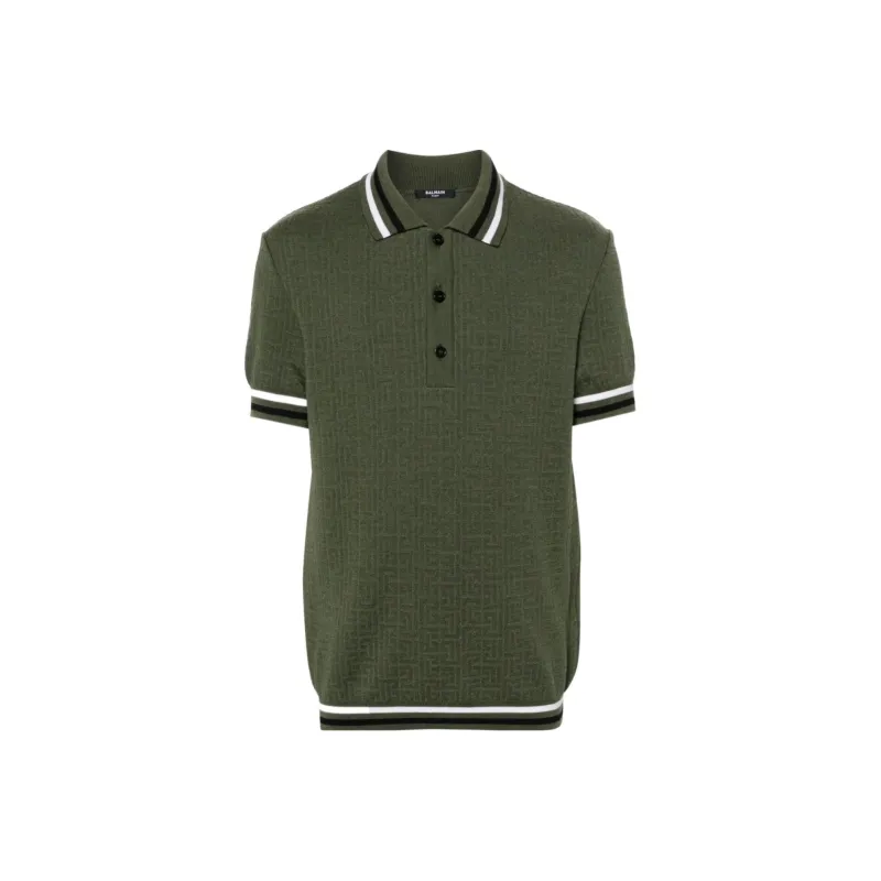 BALMAIN Polo Shirts Men Green-0