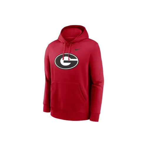 nike force Georgia Bulldogs Primetime Evergreen Club Primary Logo Men's nike force College Pullover Hoodie