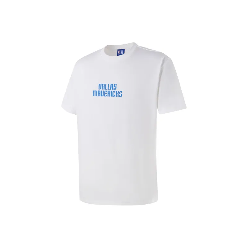 NBA Dallas Mavericks Team Culture Collection T Shirt Unisex White-1