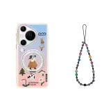 Illustration Photography+Volcanic Stone Smiley Face Chain