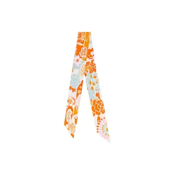 HERMES Silk Scarves Women's Orange