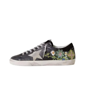 YIYANGQIANXI x Golden Goose Super Star Low Top Skateboard Shoes Women's Black