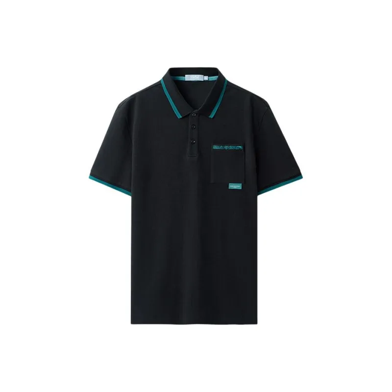GOLDLION Polo Shirt Men's Black-0