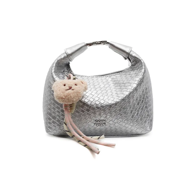 Yalu PU Shoulder Bag, Crossbody Bag, Handbag Women's Black/Ecru/Silver/Blue/Pink-15