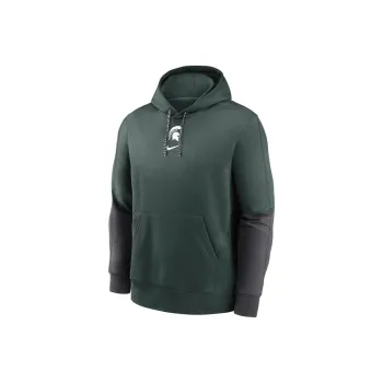 Nike Michigan State Spartans Sideline Team Issue Club Men's Nike College Pullover Hoodie