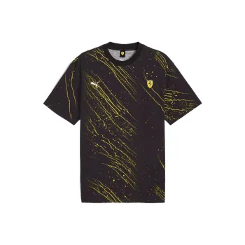 PUMA AOP Race Color S T Shirt Men's Black