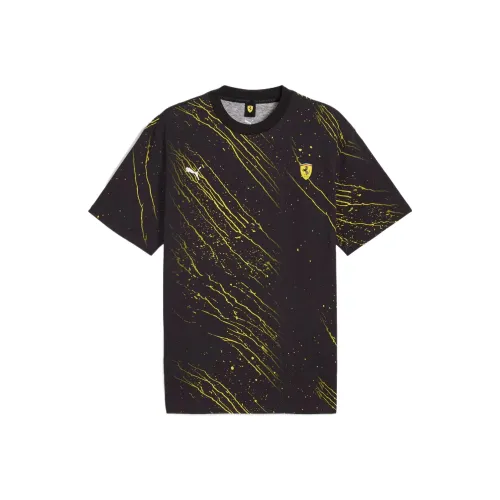PUMA AOP Race Color S T Shirt Men's Black