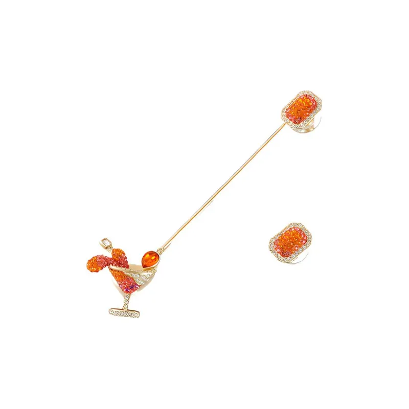 Swarovski No Regrets Earrings Women's Orange-2