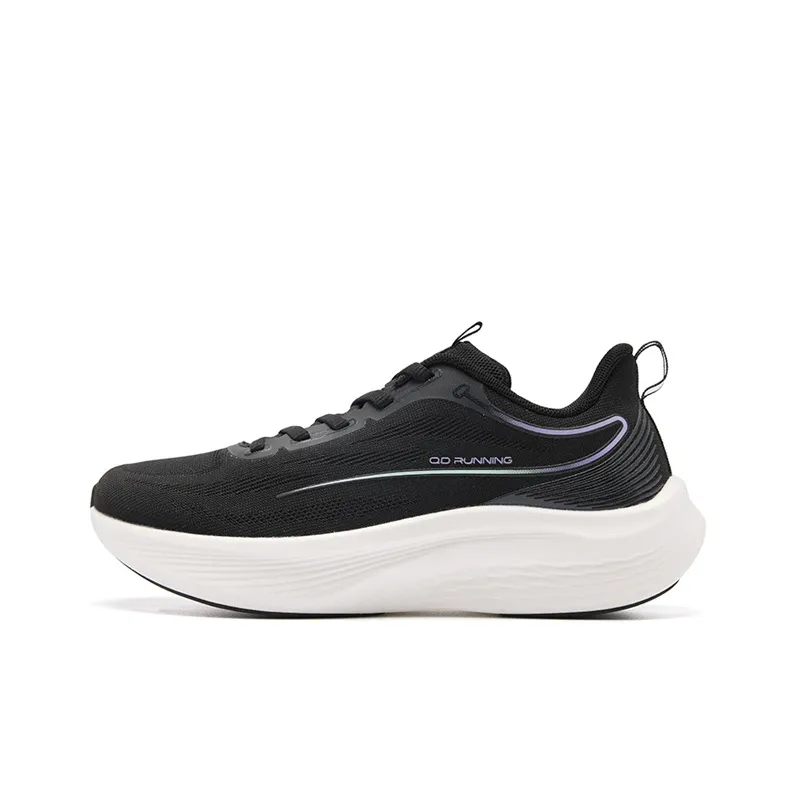 QIAODAN Q LITE 6.0 Breathable And Lightweight Low Top Casual Running Shoes Women's Black-0