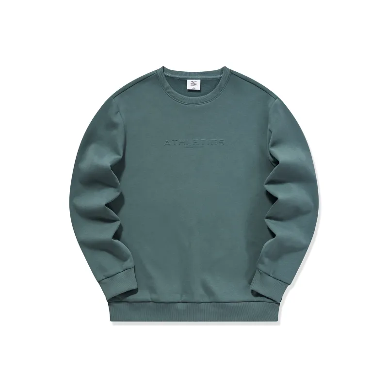 Erke Sweatshirt Men's Stone Yu Blue-0