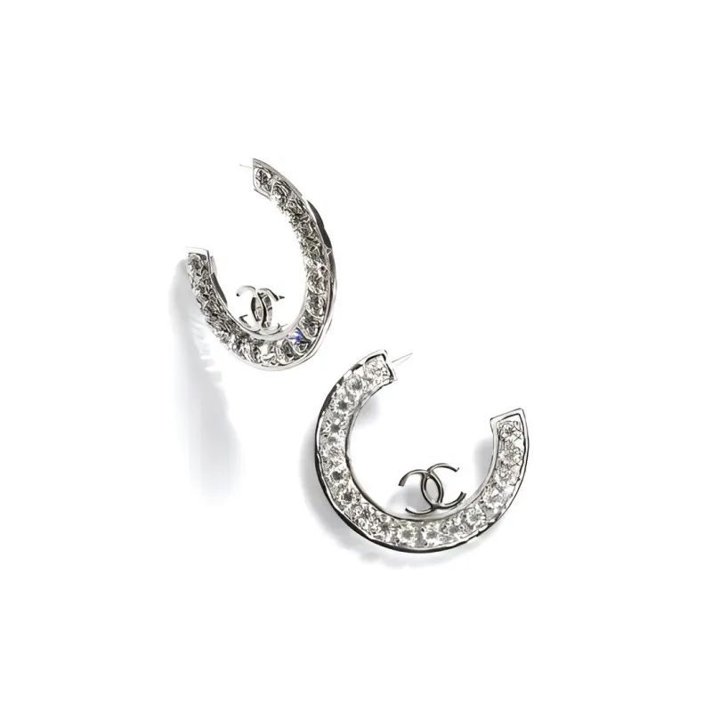 CHANEL Earrings Women's Silver-0