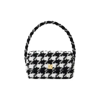 Anine Bing Nico Houndstooth pattern Shoulder Bag