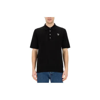 Paul Smith Zebra Patch Short Sleeved Polo Shirt