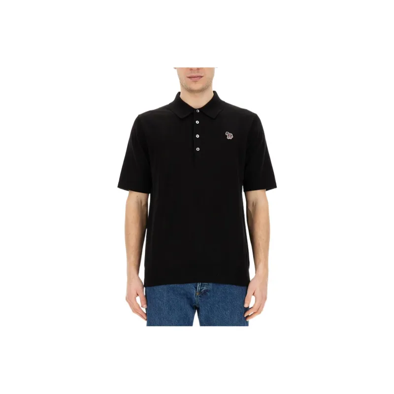 Paul Smith Zebra Patch Short Sleeved Polo Shirt-0