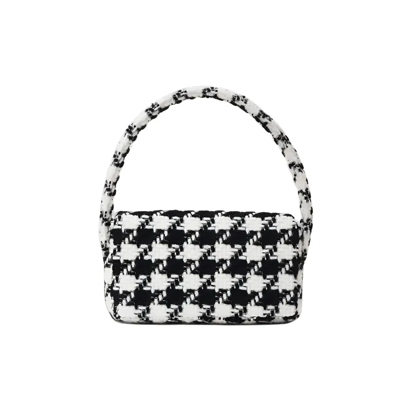 Anine Bing Nico Houndstooth pattern Shoulder Bag-1