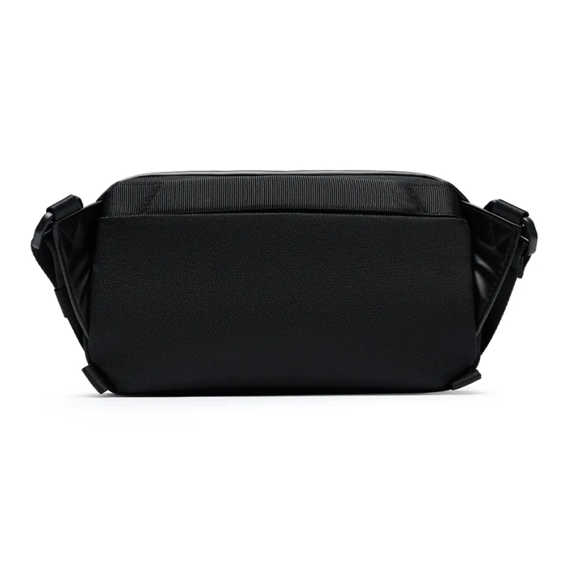 TAJEZZO Fabric Messenger Bag, Crossbody Bag Small Size Unisex Black-4
