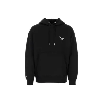 MCM Logo Detailed Drawstring Hoodie