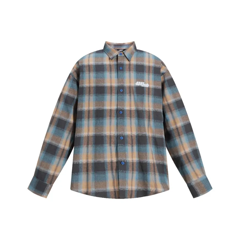 404MOB GANG Shirt Unisex Blue Yellow-0